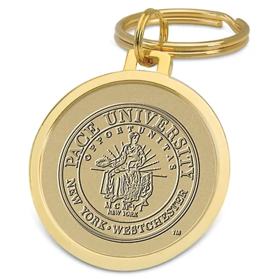 Gold Pace University Setters Team Logo Split-Wire Key Ring