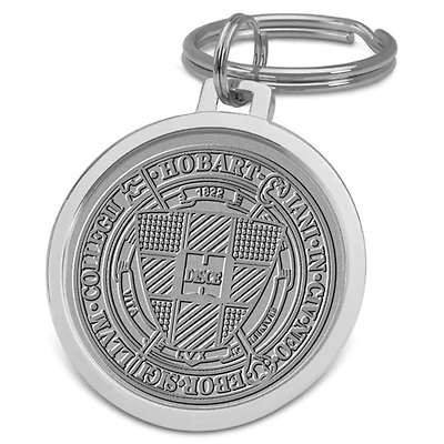 Silver Hobart & William Smith Colleges Team Logo Split-Wire Key Ring