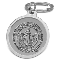 Silver UAH Chargers Team Logo Split-Wire Key Ring