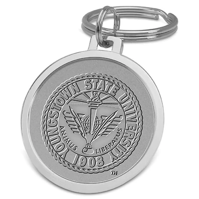 Silver Youngstown State Penguins Team Logo Split-Wire Key Ring