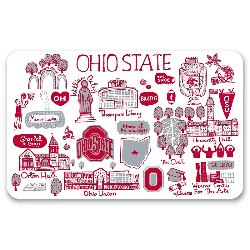 Ohio State Buckeyes Large Mouse Pad