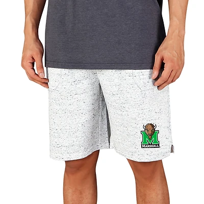Men's Concepts Sport White/Charcoal Marshall Thundering Herd Throttle Knit Jam Shorts