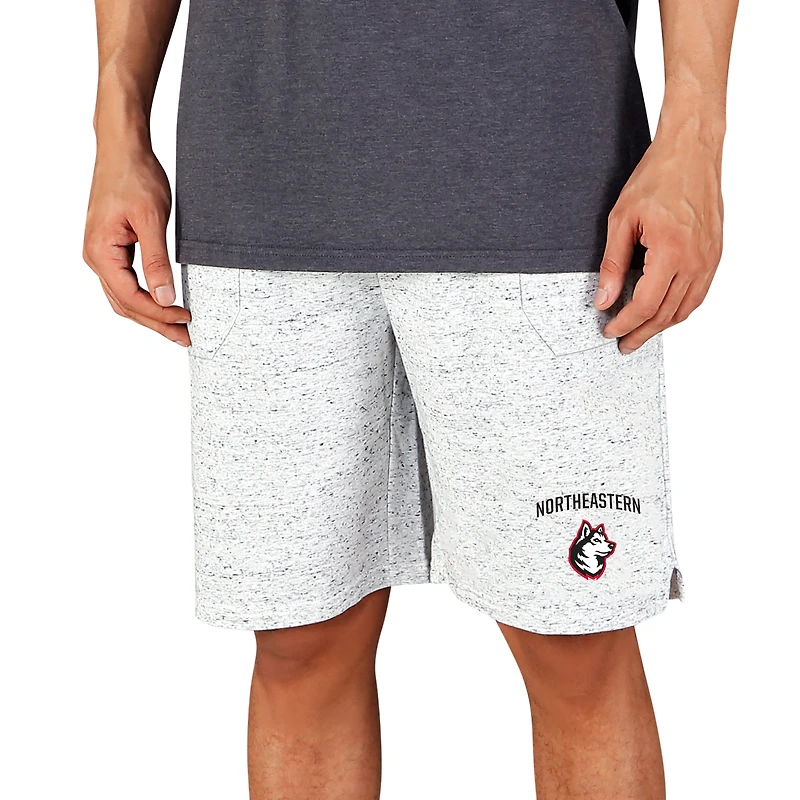Men's Concepts Sport White/Charcoal Northeastern Huskies Throttle Knit Jam Shorts