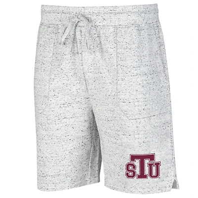 Men's Concepts Sport White/Charcoal Texas Southern Tigers Throttle Knit Jam Shorts