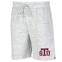 Men's Concepts Sport White/Charcoal Texas Southern Tigers Throttle Knit Jam Shorts
