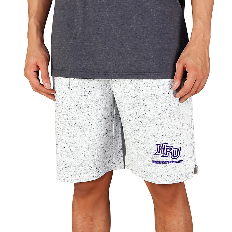 Men's Concepts Sport White/Charcoal High Point Panthers Throttle Knit Jam Shorts