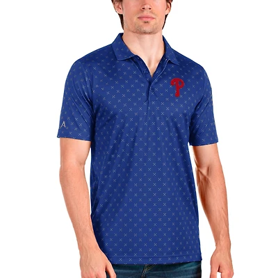 Men's Antigua Royal Philadelphia Phillies Spark Polo