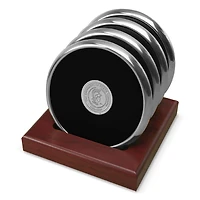 Silver UNCG Spartans 4-Piece Coaster Set