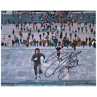 Sylvester Stallone Rocky II Autographed 16'' x 20'' Chased Up Philadelphia Steps Photograph