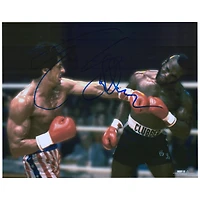Sylvester Stallone Rocky III Autographed 16'' x 20'' Punching Clubber Lang in the Head Photograph