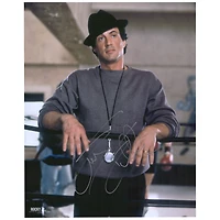 Sylvester Stallone Rocky V Autographed 16'' x 20'' Leaning on Ropes Photograph