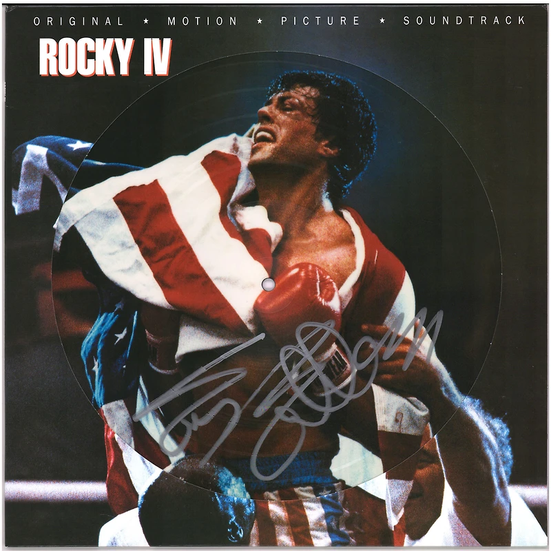 Sylvester Stallone Rocky IV Autographed Soundtrack Vinyl Album