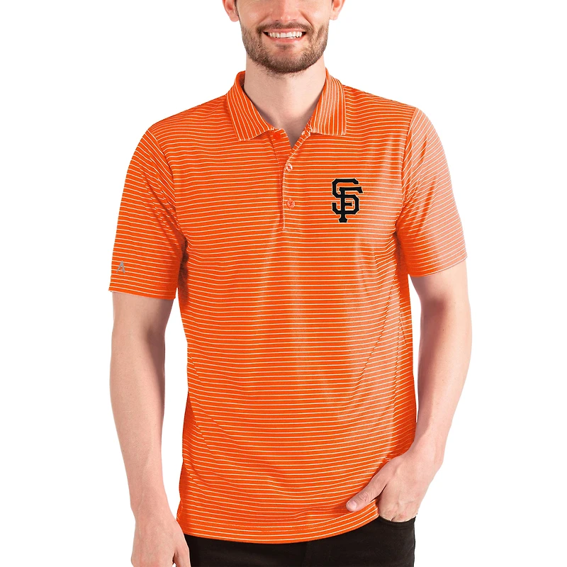 Men's Antigua Orange/White San Francisco Giants Esteem Polo