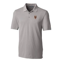 Men's Cutter & Buck Gray New York Mets Big & Tall Forge Stretch Polo