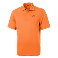 Men's Cutter & Buck Orange Chicago Bears Team Virtue Eco Pique Recycled Polo