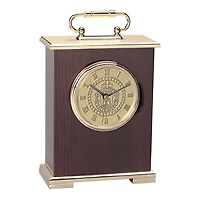 Gold Campbell Fighting Camels Carriage Clock