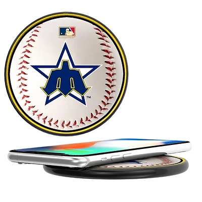 Seattle Mariners 10-Watt Baseball Cooperstown Design Wireless Charger