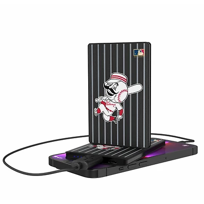 Cincinnati Reds 2500 mAh Pinstripe Cooperstown Design Credit Card Powerbank