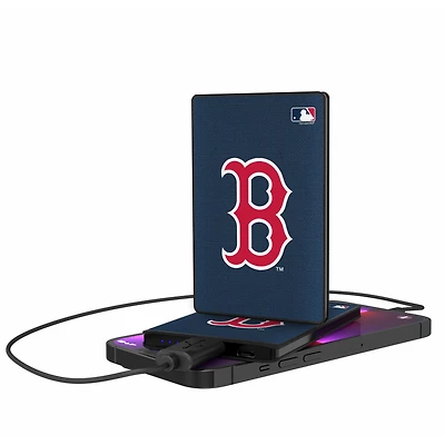Boston Red Sox 2500 mAh Solid Design Credit Card Powerbank