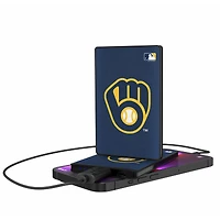 Milwaukee Brewers 2500 mAh Solid Design Credit Card Powerbank