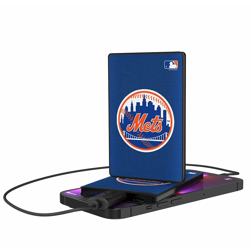 New York Mets 2500 mAh Solid Design Credit Card Powerbank