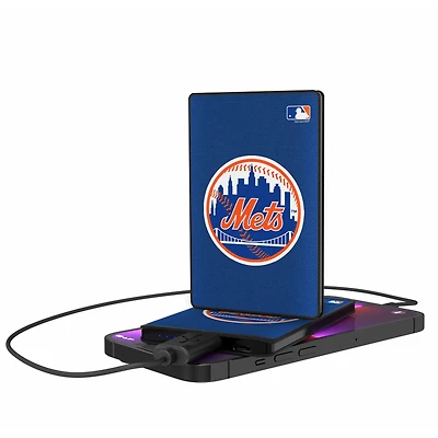 New York Mets 2500 mAh Solid Design Credit Card Powerbank