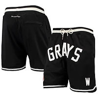 Men's Rings & Crwns Black Homestead Grays Negro League Baseball Replica Mesh Shorts
