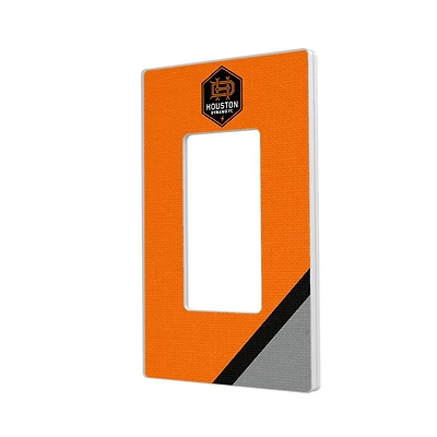 Houston Dynamo FC Diagonal Stripe Design Single Rocker Lightswitch Plate