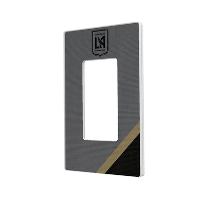 LAFC Diagonal Stripe Design Single Rocker Lightswitch Plate