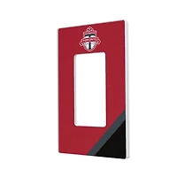 Toronto FC Diagonal Stripe Design Single Rocker Lightswitch Plate