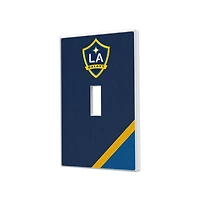 LA Galaxy Diagonal Stripe Design Single Toggle Lightswitch Plate