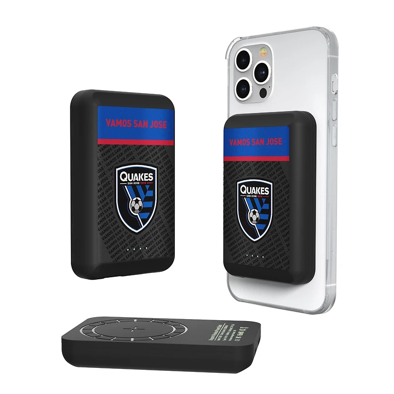 San Jose Earthquakes 5000mAh Wireless Mag Power Bank