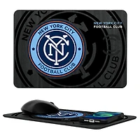 New York City FC Mono Tilt Logo Wireless Charger & Mouse Pad