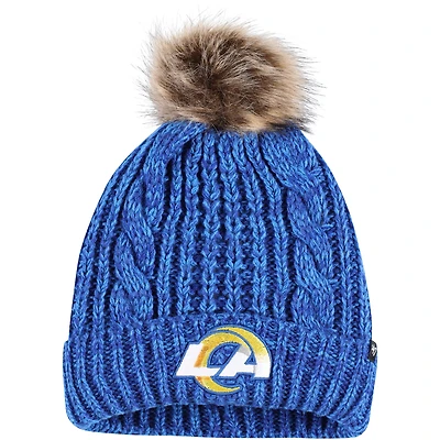 Women's '47 Royal Los Angeles Rams Meeko Cuffed Knit Hat with Pom