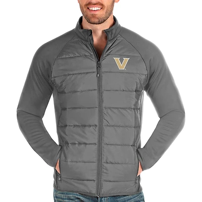 Men's Antigua Steel Vanderbilt Commodores Altitude Full-Zip Jacket