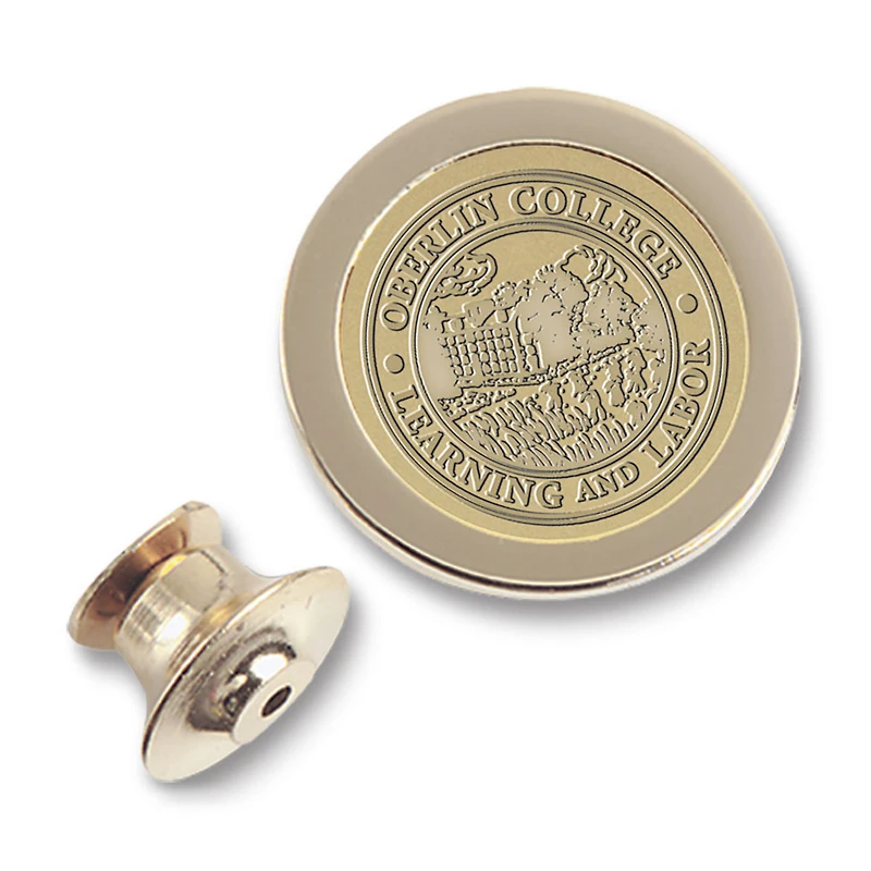 Men's Gold Oberlin Yeomen Logo Lapel Pin