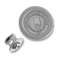 Men's Silver Lewis & Clark College Pioneers Lapel Pin