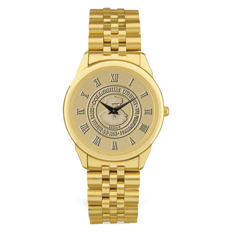 Gold Ursinus Bears Medallion Rolled Link Bracelet Wristwatch