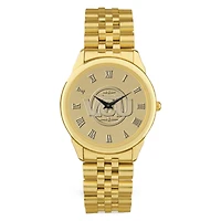 Gold VCU Rams Medallion Rolled Link Bracelet Wristwatch