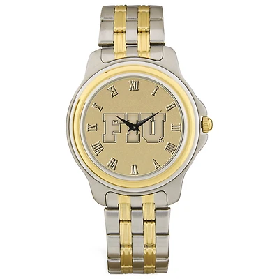 Gold/Silver FIU Panthers Two-Tone Medallion Wristwatch