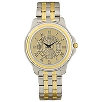 Gold/Silver Haverford College Two-Tone Medallion Wristwatch