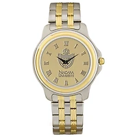 Gold/Silver Niagara University Purple Eagles Two-Tone Medallion Wristwatch