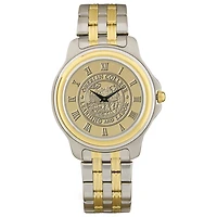 Gold/Silver Oberlin Yeomen Two-Tone Medallion Wristwatch