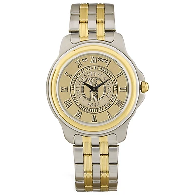 Gold/Silver Albany Great Danes Two-Tone Medallion Wristwatch
