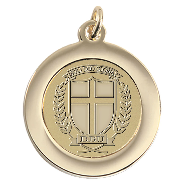 Women's Gold Dallas Baptist Patriots Pendant