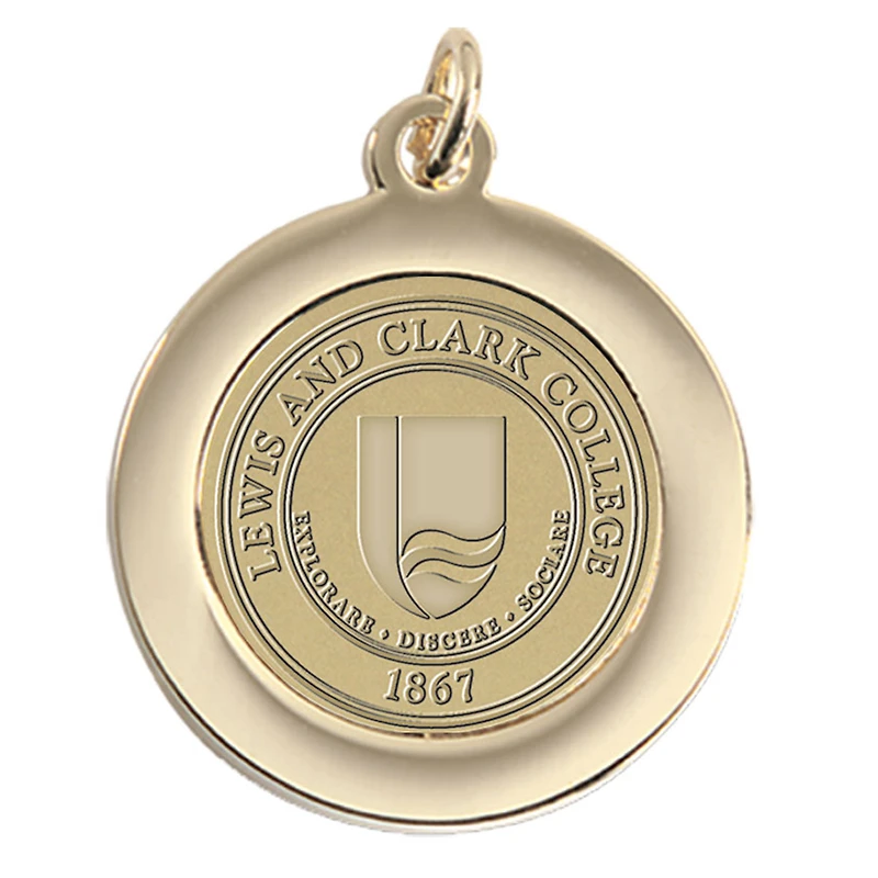 Women's Gold Lewis & Clark College Pioneers Pendant