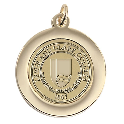 Women's Gold Lewis & Clark College Pioneers Pendant