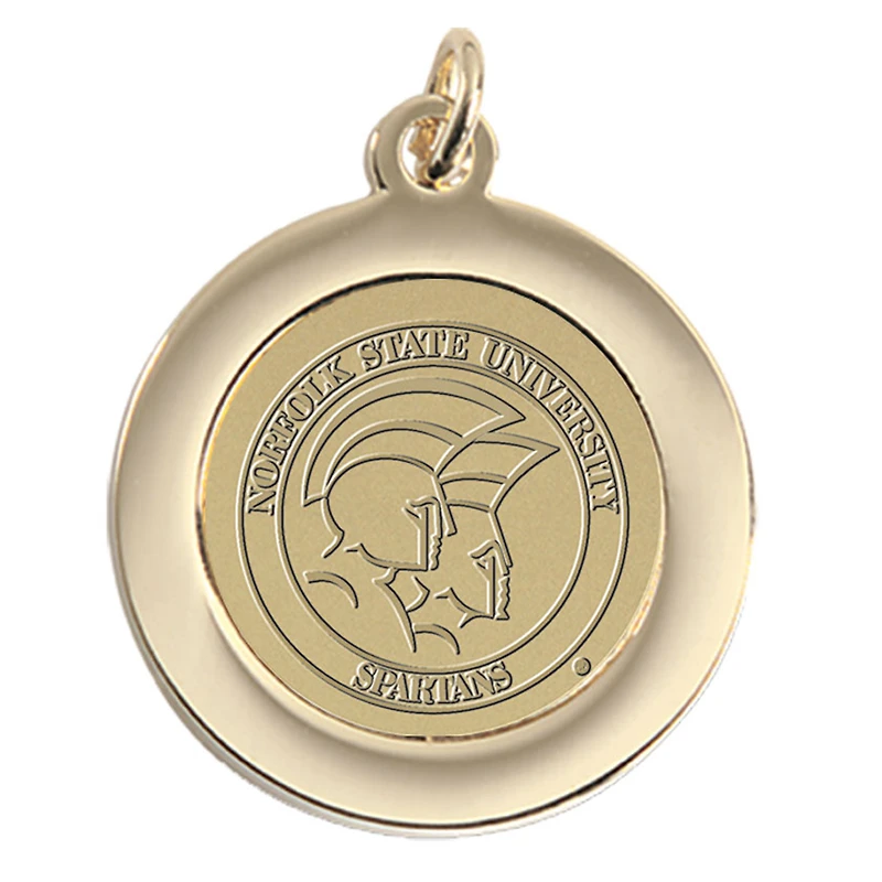 Women's Gold Norfolk State Spartans Pendant