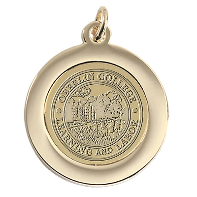 Women's Gold Oberlin Yeomen Pendant