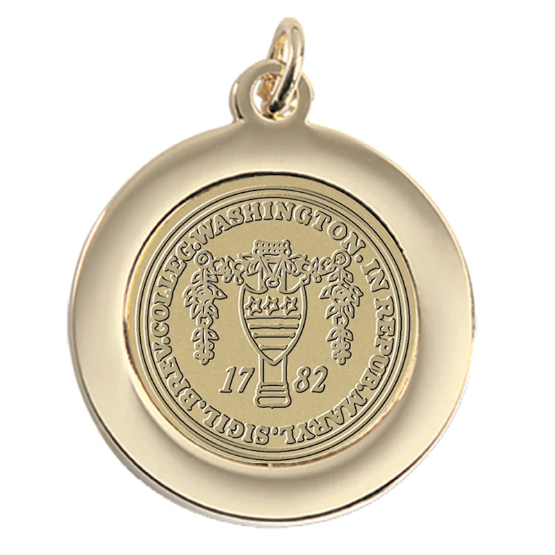 Women's Gold Washington College Shoremen Pendant